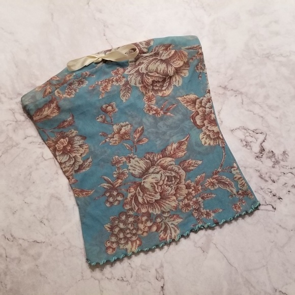 Sweet Pea Tops - [Sweet Pea] Floral Chiffon Tube-Top